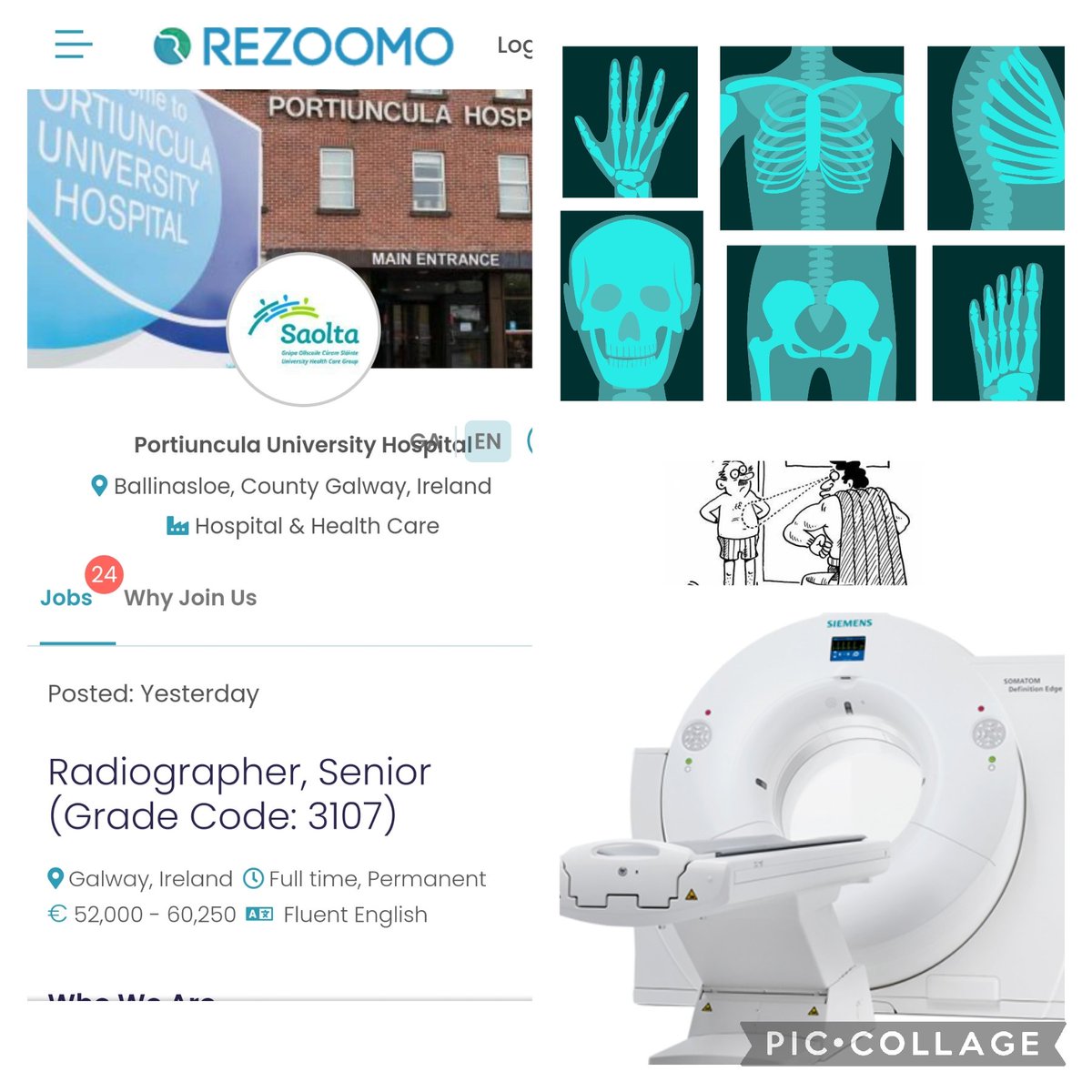 carhanrahan's tweet photo. Portiuncula University Hospital Senior Radiographer post. 2 CT scanners including a new 128 Siemens Edge, 2 Canon Aplio Ultrasound scanners, All digital x-ray department incl Artis ZEE IR, digital Shimadzu mobiles, NIMIS PACS  and new GE IDXA due soon.
https://t.co/MyDvYJYwOl https://t.co/11ogLYTgXM