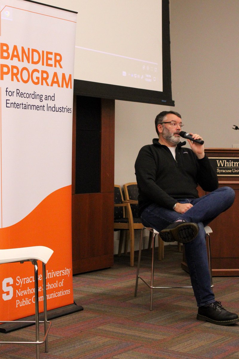 bandierprogram's tweet photo. Thank you to Randy Fibiger, SVP of @TheGarden Entertainment. During our weekly Rezak Lecture, we heard about his day to day role and how his diligence to build relationships has helped him in booking high-stake deals. #musicbiz #livemusic #msg https://t.co/fJJ6DXZO4t