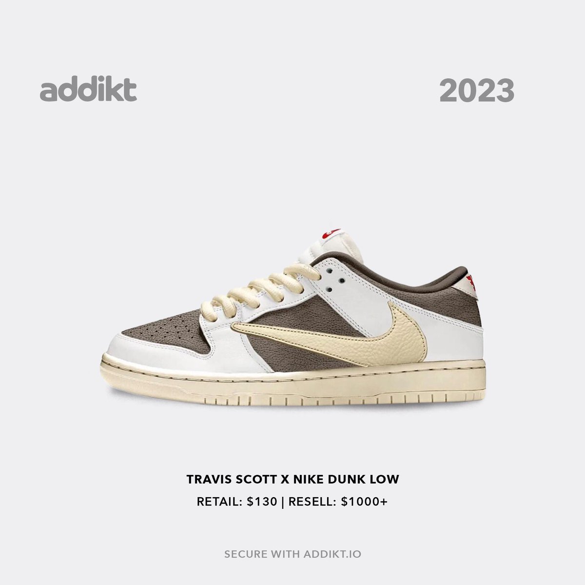 Travis Scott x Nike Dunk Low rumored to be dropping this year!
-
Sign up for Addikt 3.0 at Addikt.io or click the link in our bio.