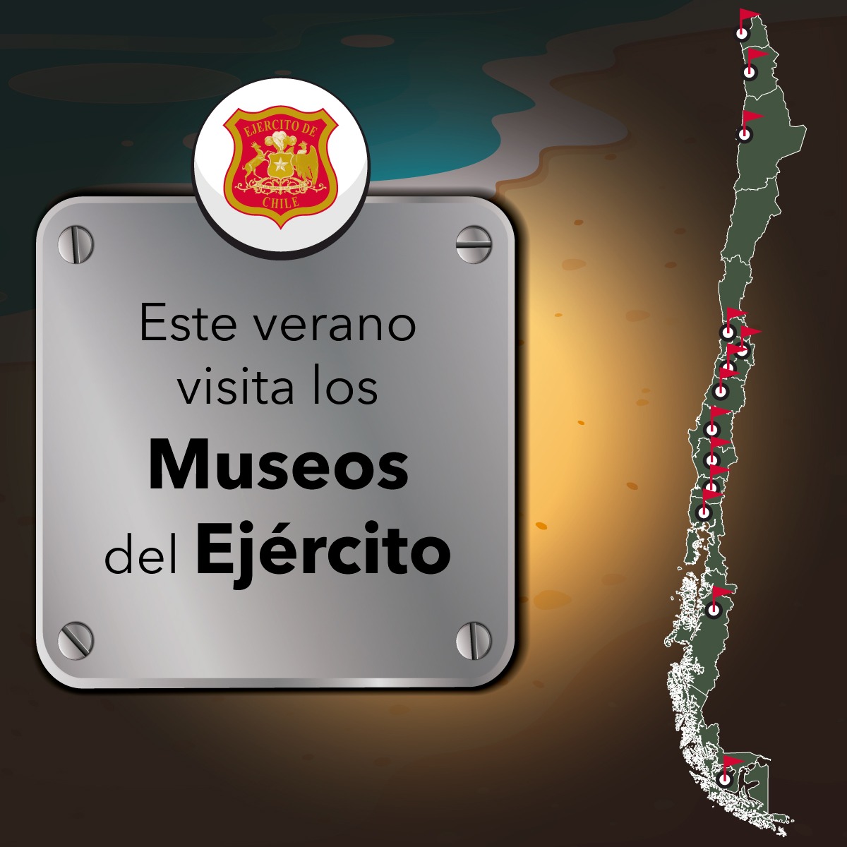 Estas vacaciones de verano te invitamos a visitar los museos que tiene el #EjércitoDeChile a lo largo del país y conocer más sobre nuestra historia.
Pincha aquí para ver el listado completo: bit.ly/3HcEC55
 #Panoramas
