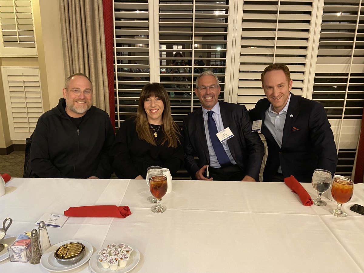 JewishFedofRC's tweet photo. Last night, we had an extraordinary opportunity to discuss the importance of fighting antisemitism. We look forward to future collaborations to make Greater Raleigh a welcoming, engaging, and empowering community. @raleighchamber @triangledei #CourageousConversation https://t.co/e3LEFxUO1C