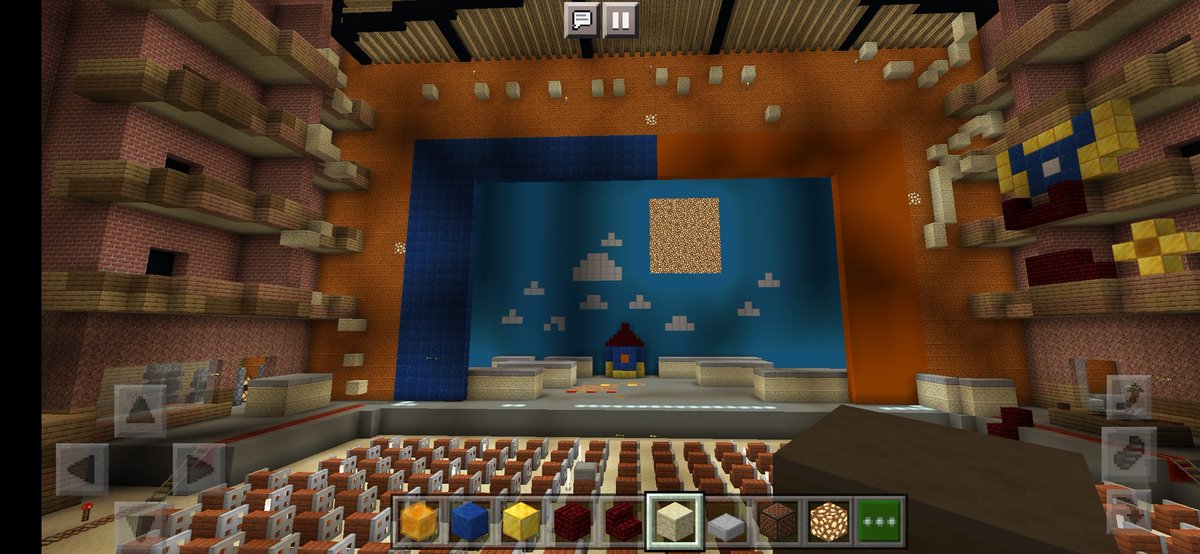 WWETheMusical's tweet photo. The Stage Is Set! Who's ready for the Animaniacs Musical! Opening Night Is Tonight! #theanimaniacsmusical #broadway #westend #openingnight #minecraft https://t.co/ftdsEVMsDS