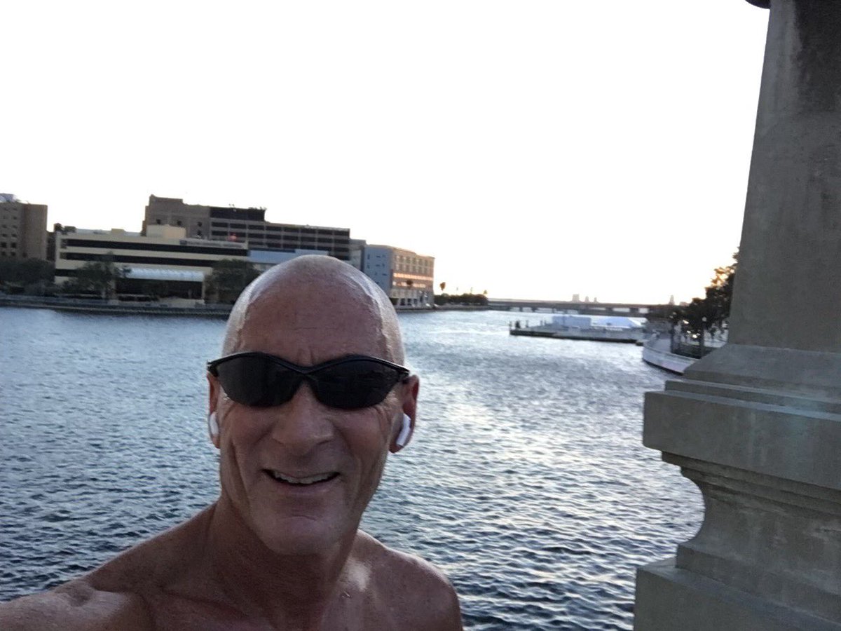 GetOutAndLive's tweet photo. Wednesday Run Workout:  Timed 10 miler along Tampa Riverwalk and Bayshore Blvd.  Incredible weather. Continuing a “1 x Marathon a month” plan to get faster and stronger. Love it!!  Got to keep moving…..or you rust. https://t.co/1vzeHd4K6Q