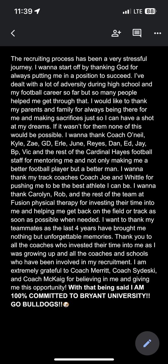 ajpereznyc's tweet photo. 100% committed!!! 
@McKaig_Ben @CoachSydeski @CMerrittMT @COACH_ONEIL @CardinalHayesFB https://t.co/eb5iwVCQSu