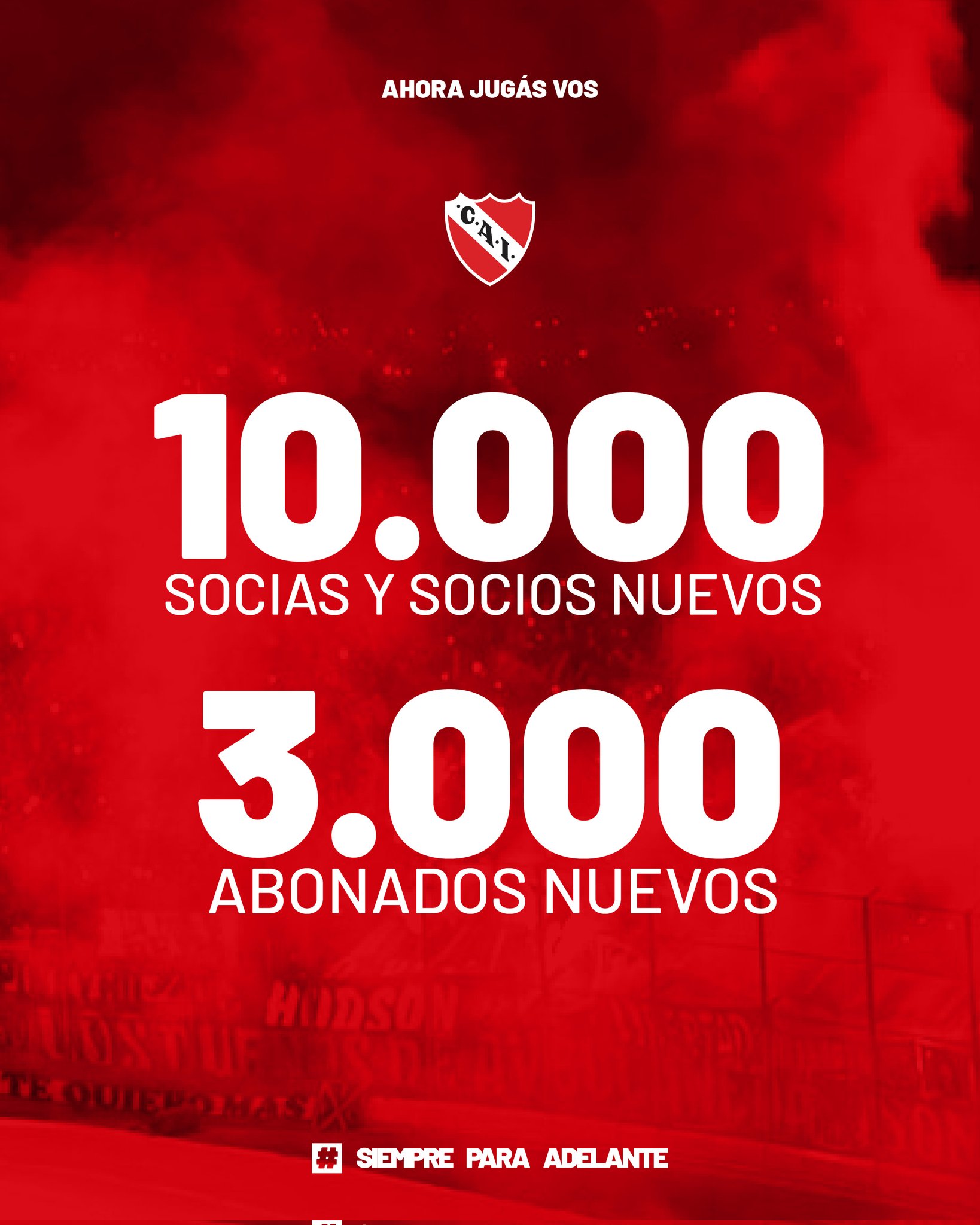 Se reabre la inscripción para Socios y Socias · INDEPENDIENTE