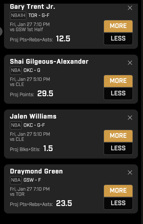 PICKS on Twitter "flex for flex friday prizepicks nba 1/27/23 locks