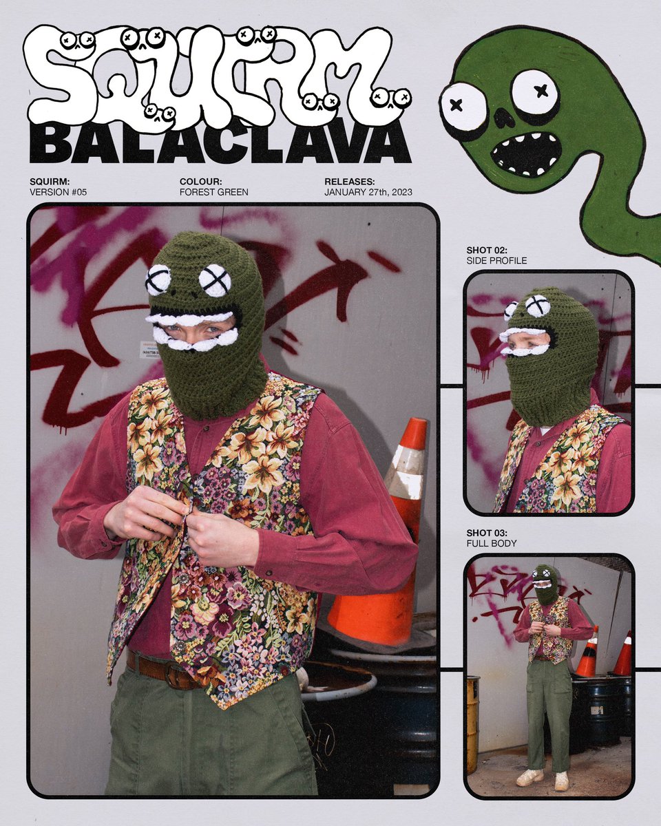 SQUIRM Balaclavas: OUT NOW
couchapparel.com

•9 NEW COLOURS 
•HAND CROCHETED 
•100% ACRYLIC YARN

📸 Photos by: <a href="/Breeahhna/">Bri ☻</a>