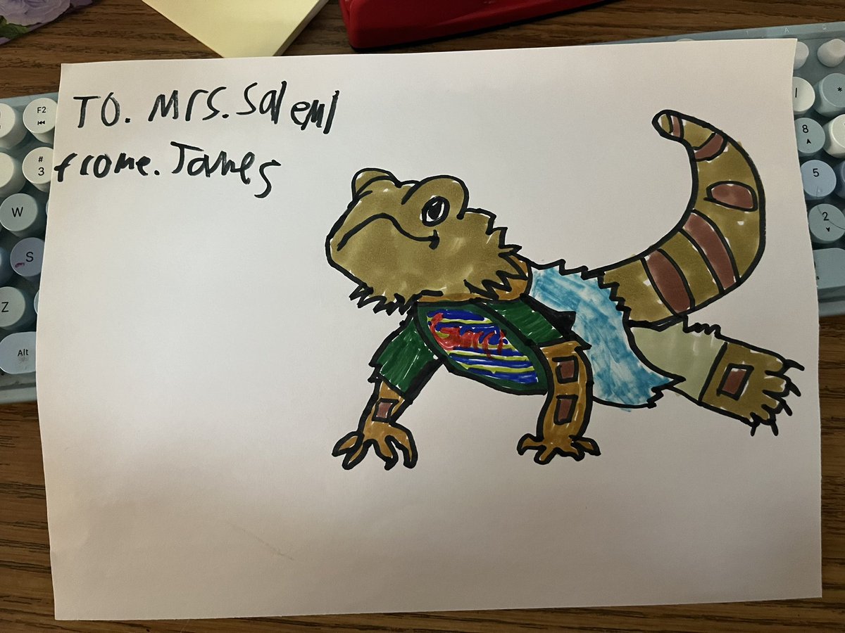 jsdsalemi's tweet image. TY for the cute drawing of my bearded dragon!