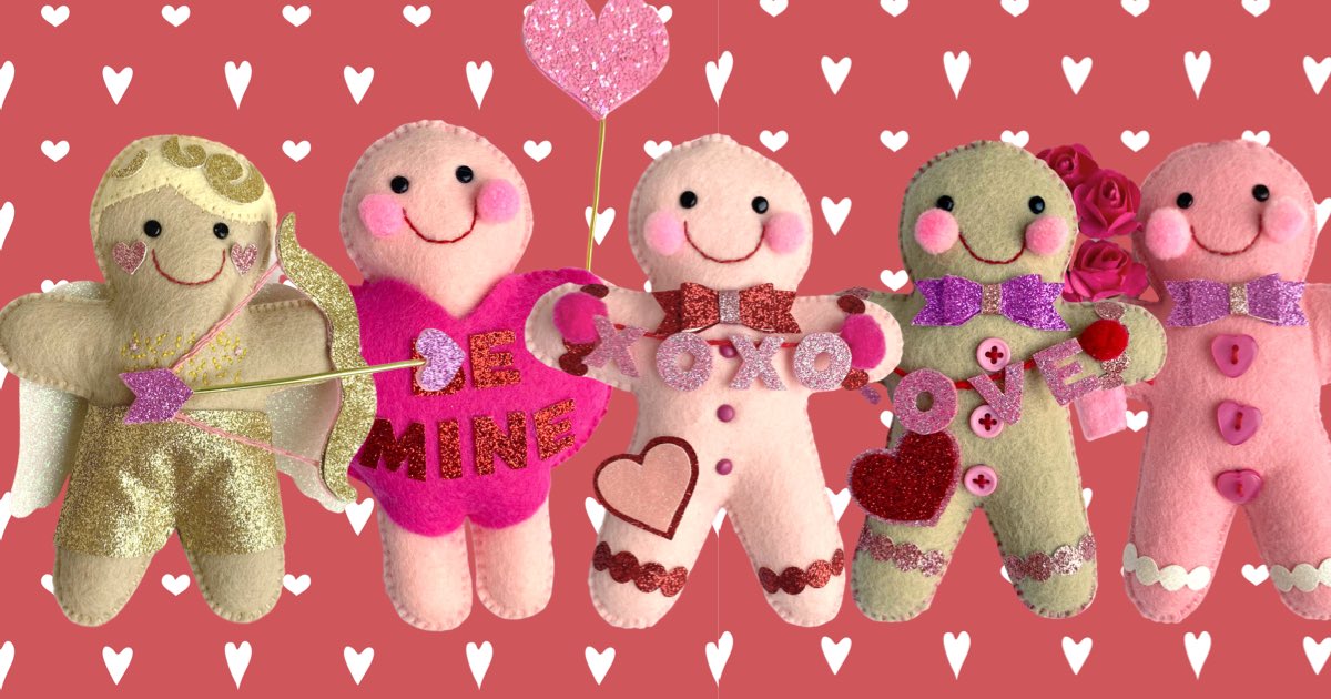 The Valentine’s gang are here! 💗💕💗 Heartfelthandmade.com