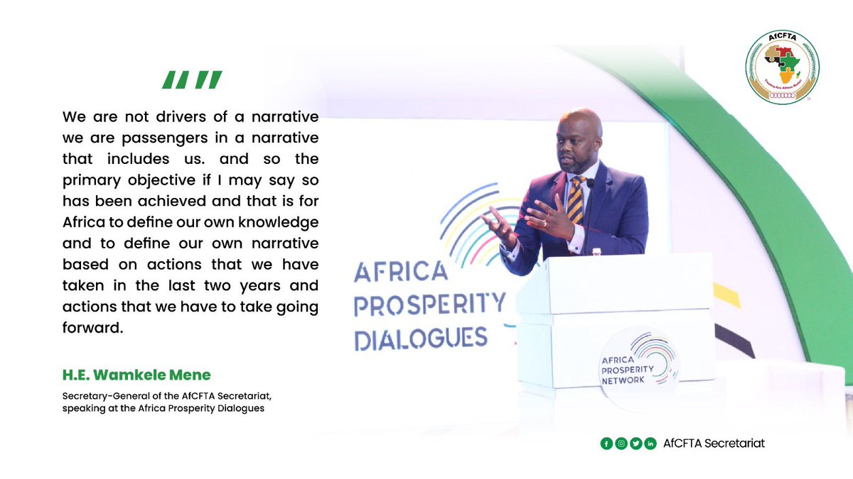 AfCFTA's tweet photo. Day 2 of #KwahuSummit has come to a successful conclusion. H.E. @MeneWamkele’s addresses over the last two days have driven home the importance of the #AfricaProsperityDialogues in bringing stakeholders together to advance the narrative and future of #IntraAfricatrade https://t.co/Zt4p03SWpW