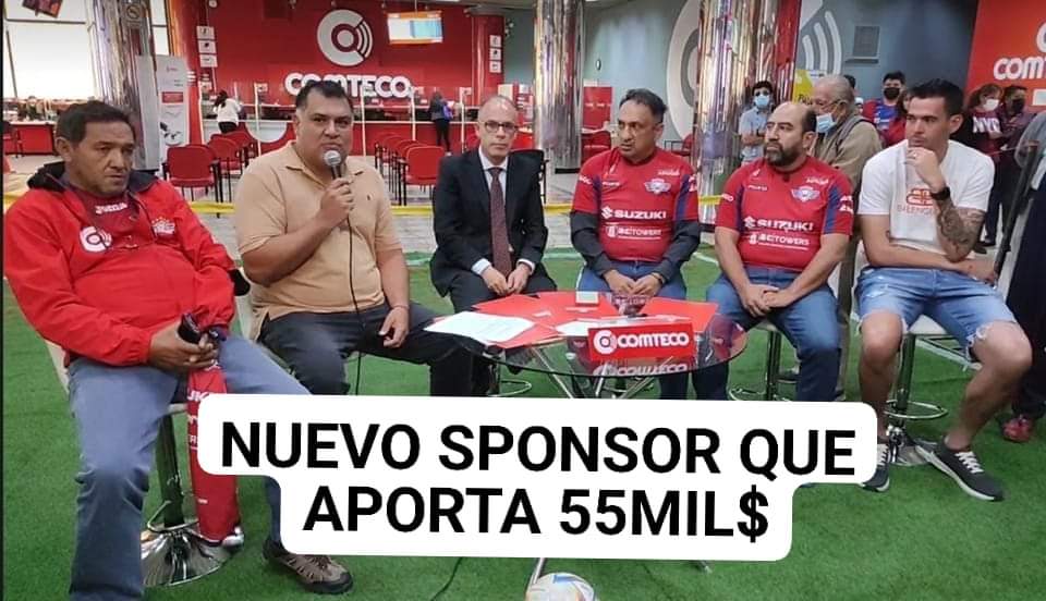 MiriamFloriNL50's tweet photo. 🤩NUEVO SPONSOR 
Hoy el conjunto @WilstermannCD dio a conocer a su nuevo Sponsor que es la empresa de telecomunicaciones #COMTECO que aportará con 55 mil $. 🔴🔵 https://t.co/9F9d4ptu83