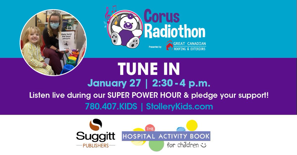 30G30N's tweet photo. Here at the Stollery Radiothon @StolleryKids Ready and waiting for your call. 😀 https://t.co/GsB8kpxoa4