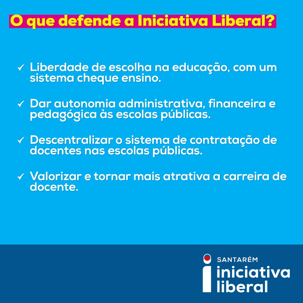 SantaremLiberal's tweet photo. 🔵🔴 Se noutros países funciona, porque não funcionará em Portugal? Está na altura de pensarmos em começar a mudança e liberalizar a educação!
#SantaremMaisLiberal
#PortugalMaisLiberal https://t.co/1xDRPQ2873