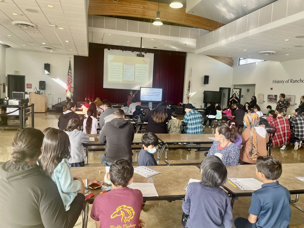 SomerBizzle's tweet photo. LHEW for Parents (and students) at Rancho de la Nacion was amazing this morning. Over 30 parents came out to work on math with their children. So excited to be a part of this learning! #NSDnow #valueadded @VeroDuenas_ @Betsyj25 @kathymelanese @rancho_nacion @DalilahGil https://t.co/dSDnLioj3s