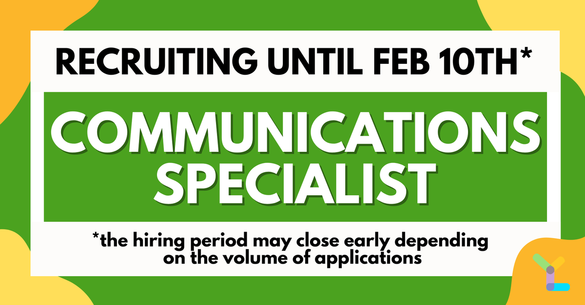YouthClimateLab's tweet photo. NOW HIRING: Communications Specialist! Applications are reviewed on a rolling basis until 11:59pm ET on February 10th. Read the job description and apply now at https://t.co/PqVeLn4j4U https://t.co/LIGgkfRXX0