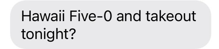 iontv's tweet photo. Texts like these >
What takeout are you getting to go with this #Five0Friday on ION? https://t.co/vE0KtRDfY2