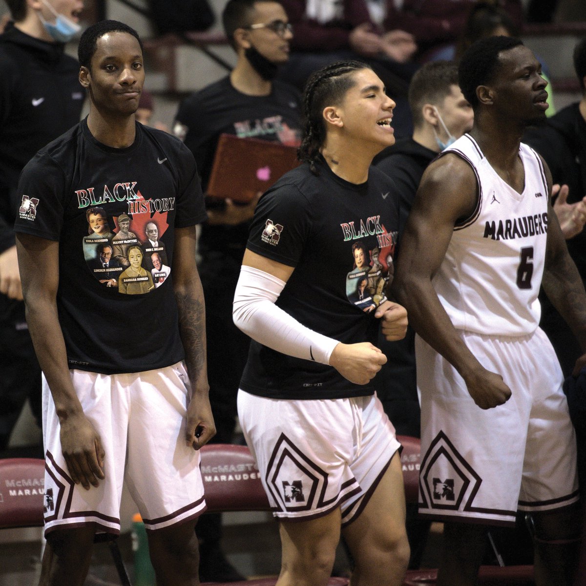 OUAsport's tweet photo. @McMasterSports @McMasterU @USPORTSca @uOttawaGeeGees @uOttawa Whether raising awareness or raising funds, a number of EDI and anti-racism initiatives have also hit the hardwood, including #BlackHistoryMonth games, the inaugural #ShootForChange games, and the #With1Voice night. 🏀

#WeAreONE | #UnitedAgainstRacism https://t.co/tnxp3IEwDf