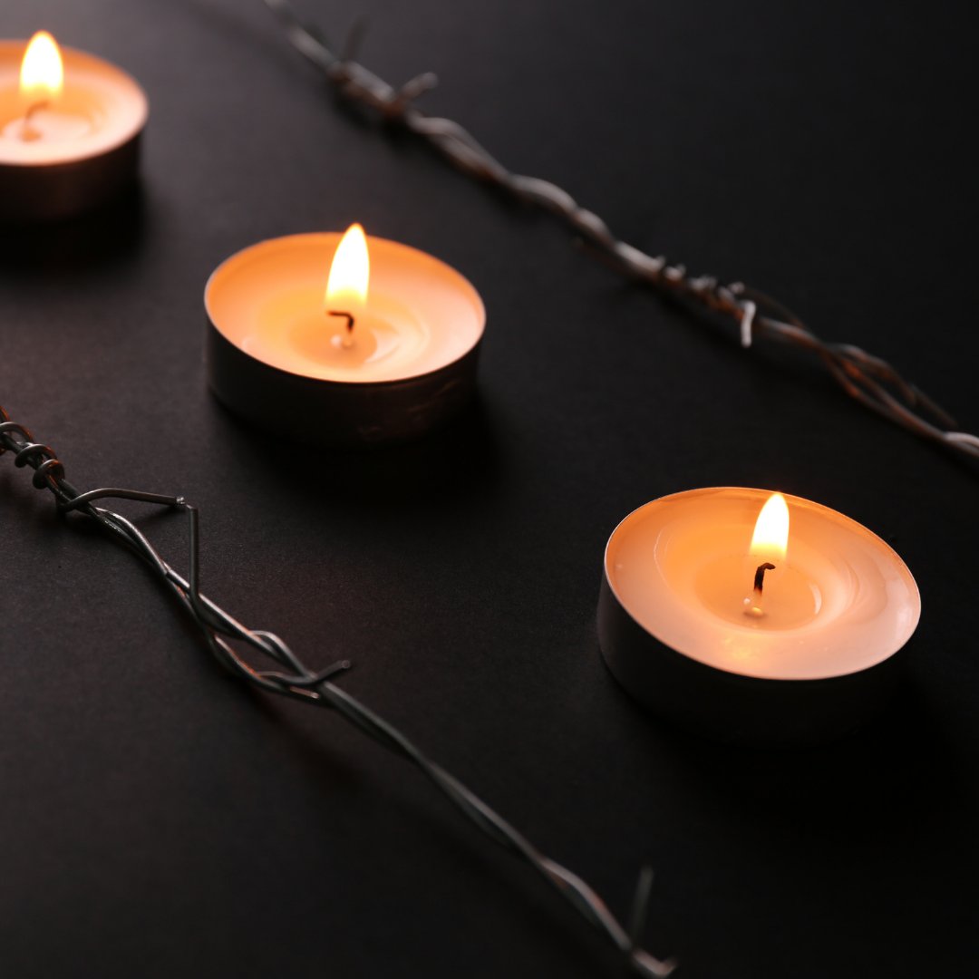 HRCtoronto's tweet photo. In honour of International Holocaust Remembrance Day, we reflect on the 6 million victims and pay tribute to the survivors. 
Together, let's vow: Never again.

#holocaustremembranceday https://t.co/GZsjp7jeIO