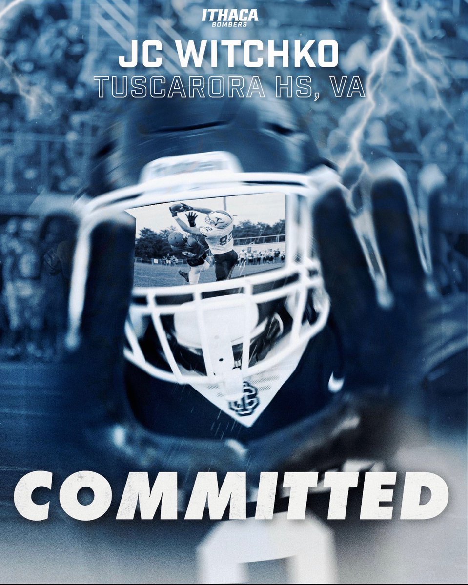 James /JC/ Witchko (@jcwitch117) on Twitter photo First I would like to thank my family for the unconditional support, and my coaches for making me better! I am excited to say I have committed to continue my academic and athletic career
<a href="/IthacaBomberFB/">Ithaca Bomber Football</a>!!!!! Thank you <a href="/CoachTerp_/">Mike Toerper</a> and
<a href="/Coach_Hatcher20/">Mike Hatcher</a> for this opportunity! First I would like to thank my family for the unconditional support, and my coaches for making me better! I am excited to say I have committed to continue my academic and athletic career
<a href="/IthacaBomberFB/">Ithaca Bomber Football</a>!!!!! Thank you <a href="/CoachTerp_/">Mike Toerper</a> and
<a href="/Coach_Hatcher20/">Mike Hatcher</a> for this opportunity!