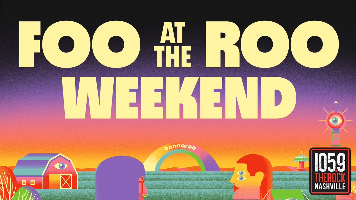 Happy #FooAtTheRoo Weekend!! 🎼Everytime we play a <a href="/foofighters/">Foo Fighters</a> song, you could win <a href="/Bonnaroo/">Bonnaroo</a> weekend passes!

Listen, and text 'roo' to 64895 when you hear one for your chance to win 🤘

More details ➡️ bit.ly/3wFPUtK
