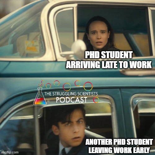 And they walked passed eachother and said nothing... The end 😅

Are you more of a leave early or arrive late kinda person?

#academia #phdlife #phdchat #science #xp #AcademicChatter #phdvoice