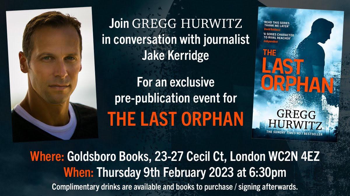 The Last Orphan. London. February 9th.

Bring a Duke's martini or a pack of Maltesers. goldsborobooks.com/in-conversatio…
