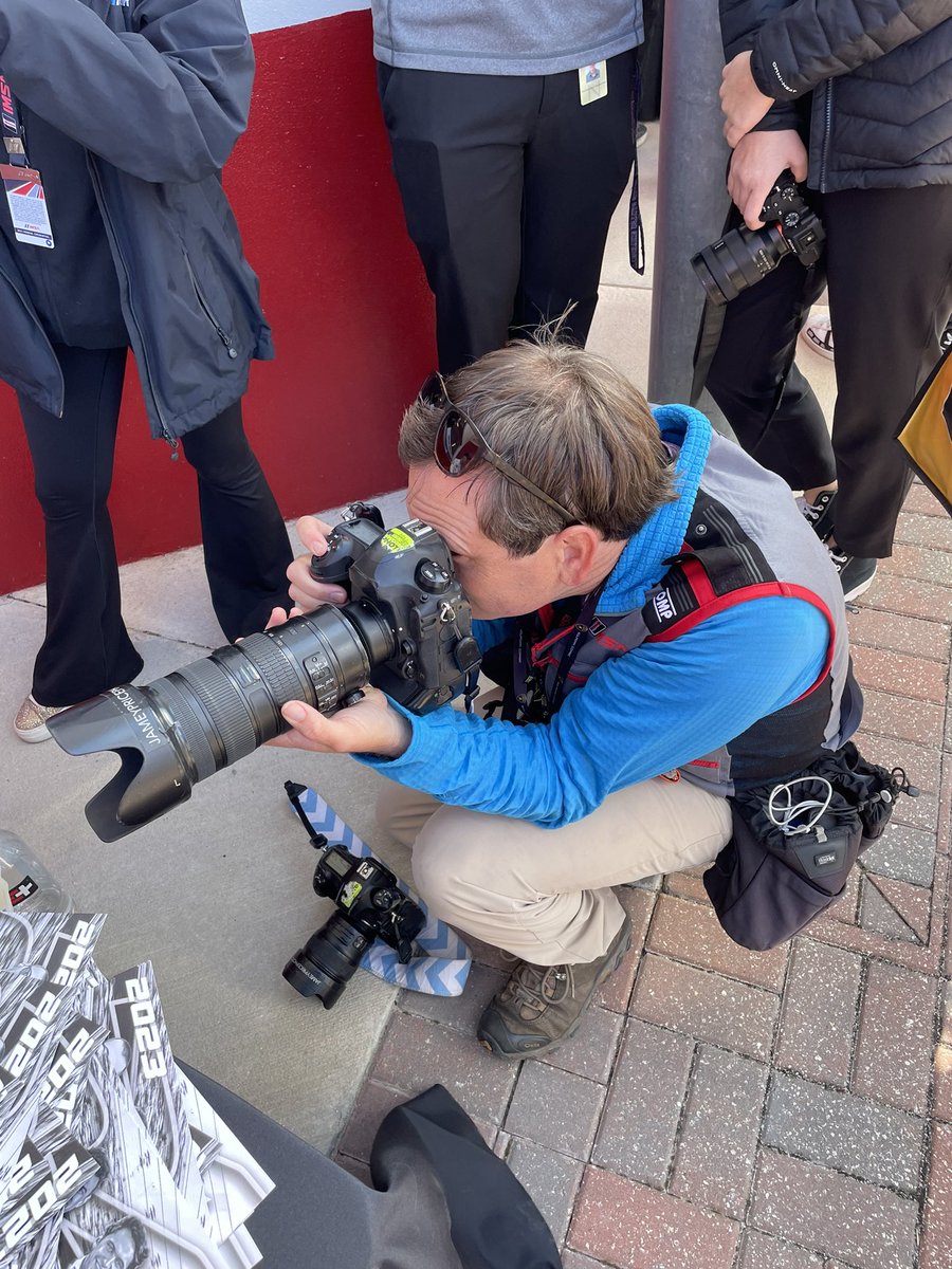 davidpmiddleton's tweet photo. @jameypricephoto working it at the @Rolex24Hours autograph session. Big fan of your work! https://t.co/l7aULvGq9C