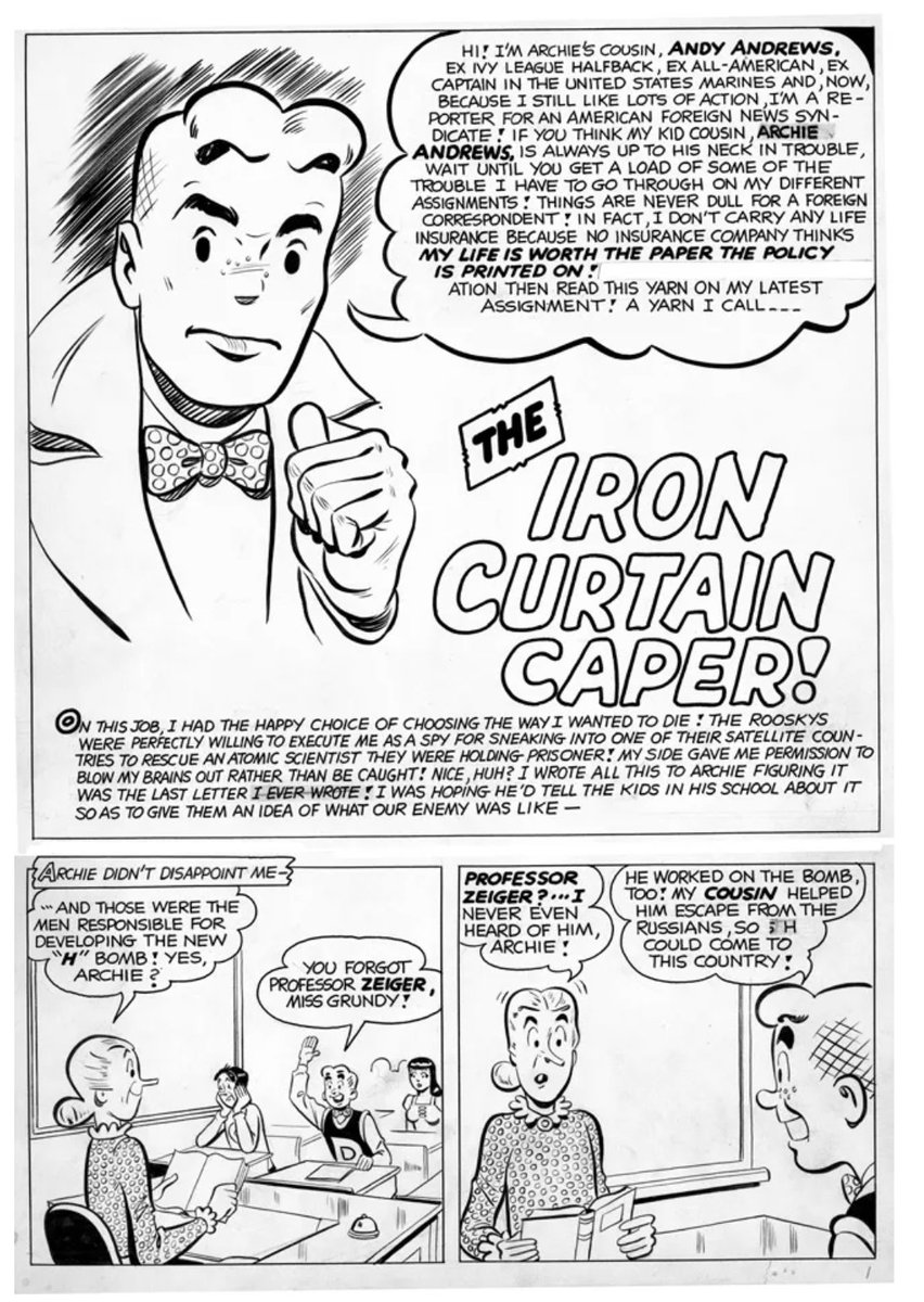 and here is the perfect synthesis to Harry Lucey's two styles. Archie's cousin Andy. https://t.co/tAahBeZebO 