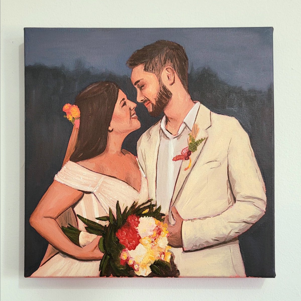 gamaralart's tweet photo. Só much love in this painting ❤️

#artwork #commissionopen #oilpainting #wedding #gift #love #couple https://t.co/3peUo6jTlB