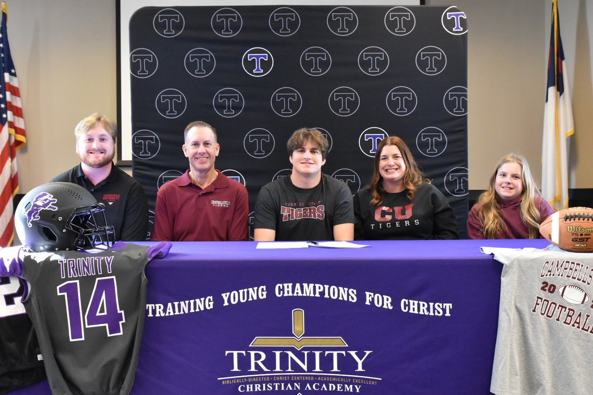 TCA Athletics (@tcaathletics) on Twitter photo Big congrats to <a href="/wkeltner23/">Will Keltner</a> who signed today to play football for <a href="/CvilleTigersFB/">Campbellsville Football</a>.
Way to go, Will! Big congrats to <a href="/wkeltner23/">Will Keltner</a> who signed today to play football for <a href="/CvilleTigersFB/">Campbellsville Football</a>.
Way to go, Will!