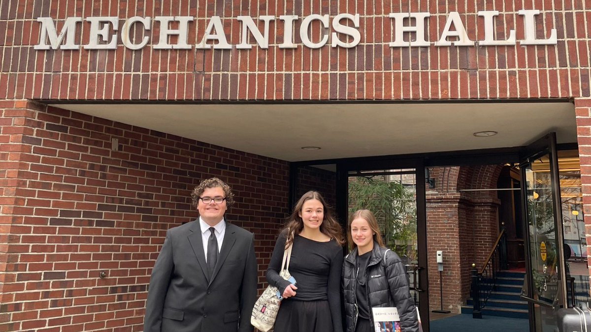 Four Ashland High School students auditioned for and were selected to perform at the Central District Music Festival in January. 

Cal Fitanides, Sarah Miksis and Emily Umholtz performed with the concert band, and Sora Dunham (not pictured) performed with the chorus. Way to go!