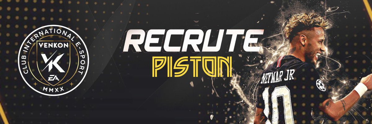 Venkon_esport's tweet photo. Venkon esport, est à la recherche d’un piston. Expérience exigé. 
Communication obligatoire, minimum 3/4 
@WadyW_40 @RedTigers_62x @Lass101110 @KinouFIFA https://t.co/7yhuRzYEfg