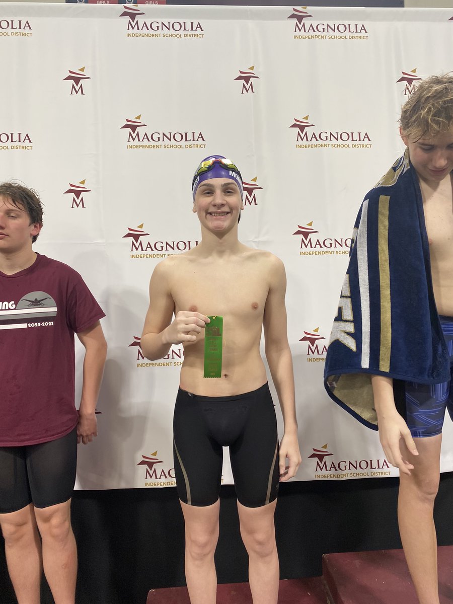 Moving on to Region, Riley finishes 5th in 100 Backstroke with a new PR. @MrHollander_MHS <a href="/ADHeard_MISD/">Clint Heard</a> <a href="/coachcooper_mhs/">Coach Grant Cooper</a>