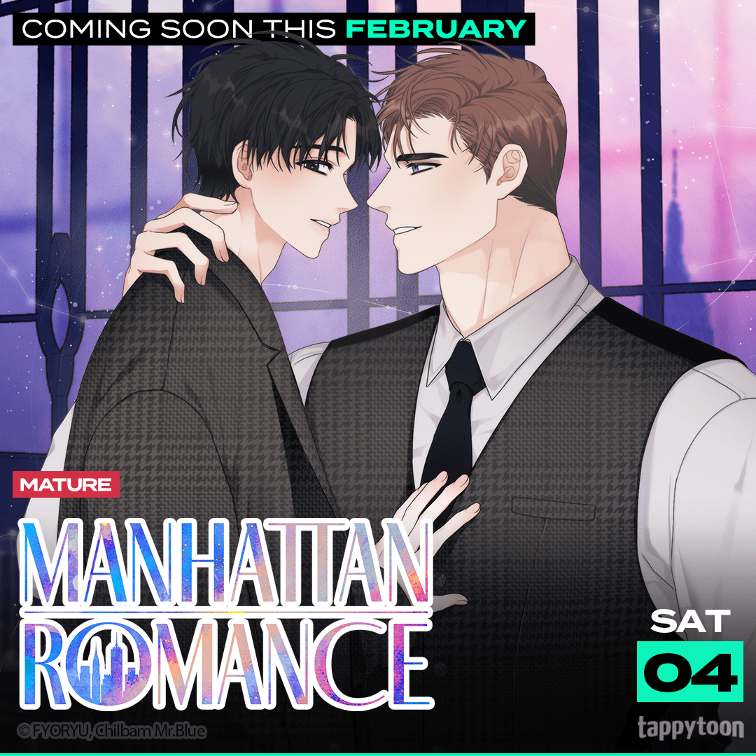 There’s still time to squeeze in one more new release for January! And we’re starting February with a new BL. 😏 Get ready to read these comics soon on Tappytoon! - Reforming the Obsessive Male Lead - Manhattan Romance #Fantasy #Romance #BL #Tappytoon #Comics