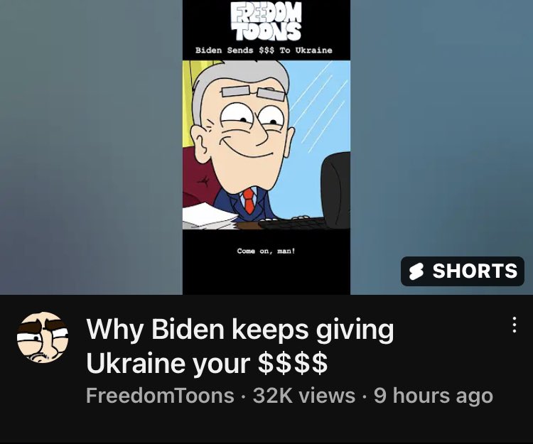 _PuddinTang_'s tweet image. Why Biden keeps giving Ukraine your $$$$ youtube.com/shorts/N8HNz9u… via @seamus_coughlin #FreedomToons
