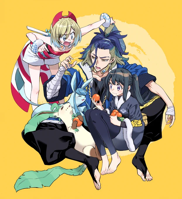 アルセウス1周年なので再掲。セキカイどっちがショウちゃんとご飯食べるか戦争。#PokemonLEGENDS 