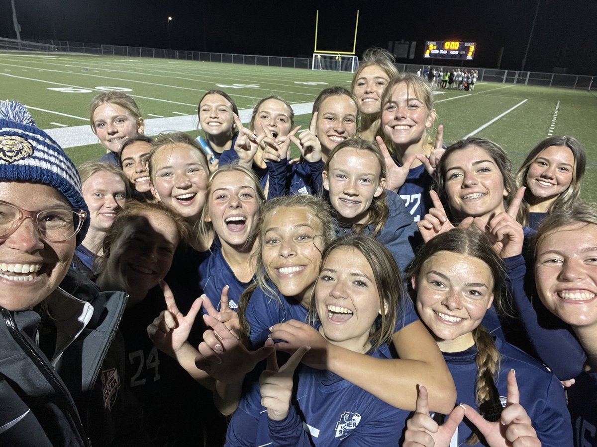 First time in program history to beat Montgomery! Great girls on both teams- childhood friends playing a game they love. #whatanight @ADHeard_MISD @CoachPatKennedy @coachrochinski @boyssoccer_lchs @lchswomenstrack @LClionsPTO @LakeCreekHS @FlemingInTheDen
