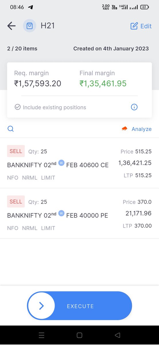 FundAndFinance1's tweet image. @DhanHQ Me Banknifty ki Call and Put sell karne me Fund jayda kyun leta hai....compare to zerodha and Upstox.....See screen short below...
40600 CE and 40000 PE Sell...
@DhanHQ #DhanHQ @zerodhaonline @upstox
