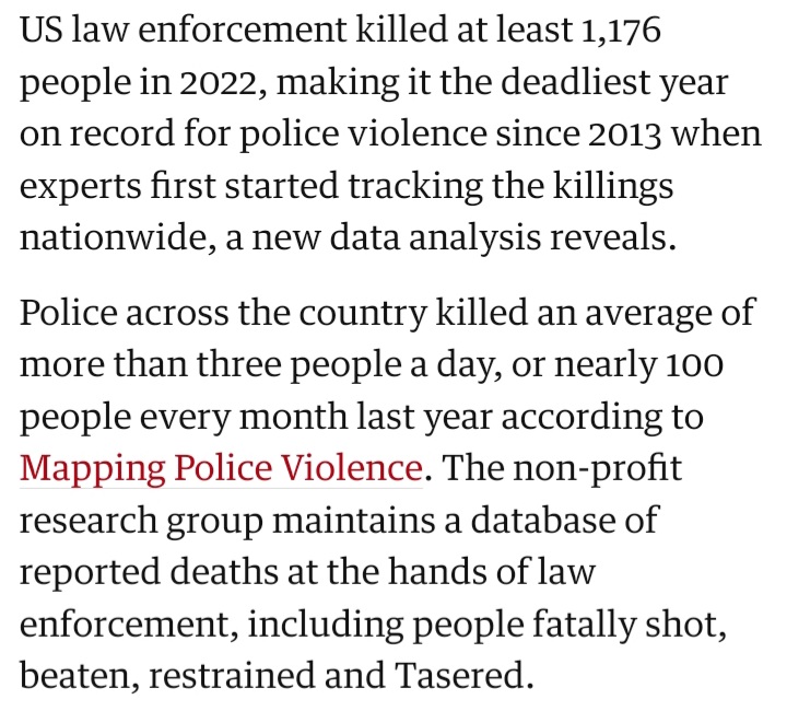 SamuelMIW's tweet image. Why do the US Police kill more than mass shooters? This isn't public safety.

'Protect and Serve' is supposed to be the motto. Not 'beat to death'.

#PoliceBrutality #PoliceAccountability #TyreNichols #MemphisPolice #JusticeforTyreNichols #protectandserve #Police #PoliceReform