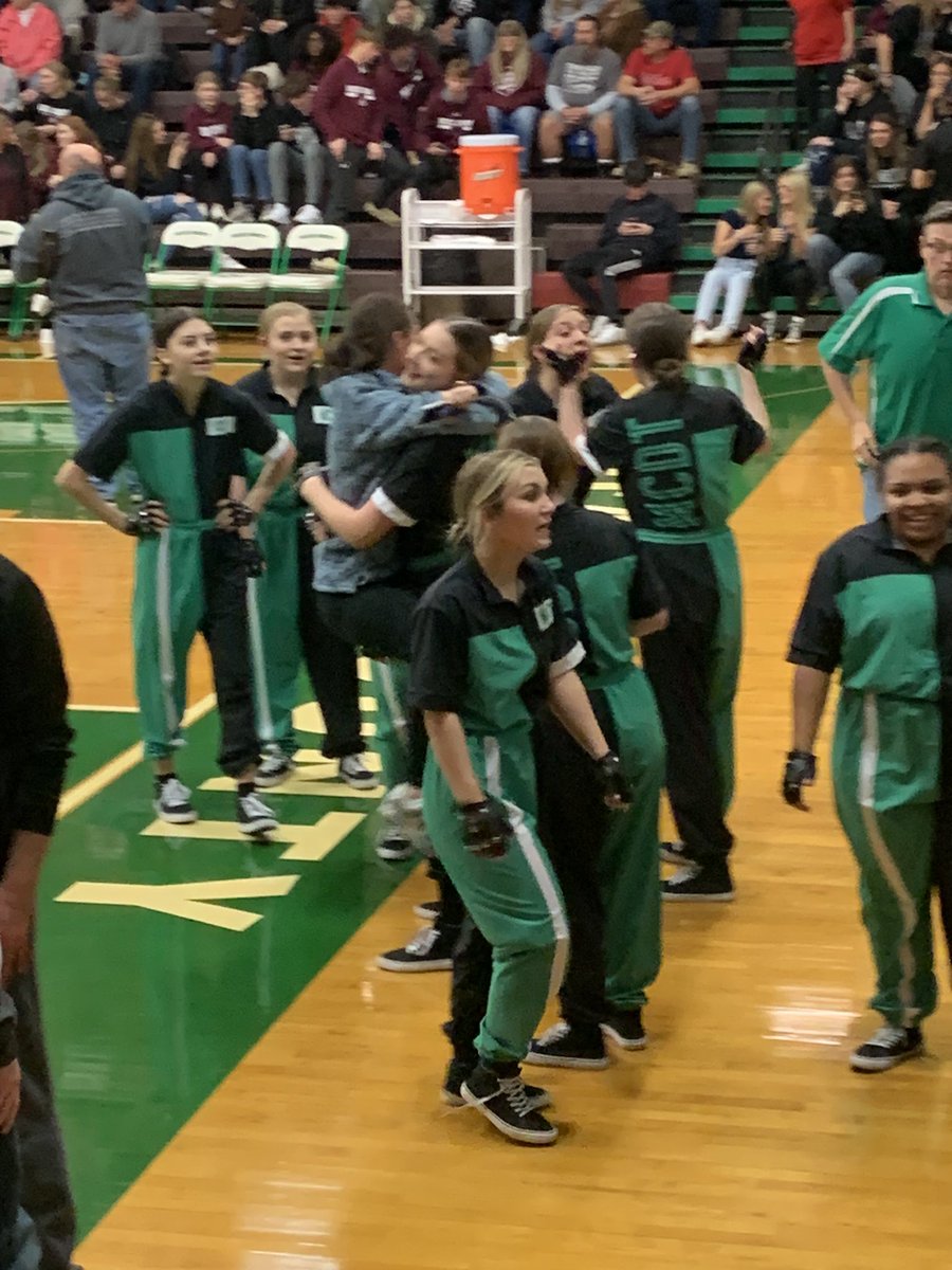 JSchmidtMC's tweet photo. Good luck tomorrow at competition @MeadeDance!
I didn’t catch a picture or video of the halftime performance, but it was awesome! Definitely worth celebrating which is what I did capture on camera!
😊💚😊
@MEADECOUNTYHIGH 
#WeAreMeade https://t.co/fDOiVkC6q1