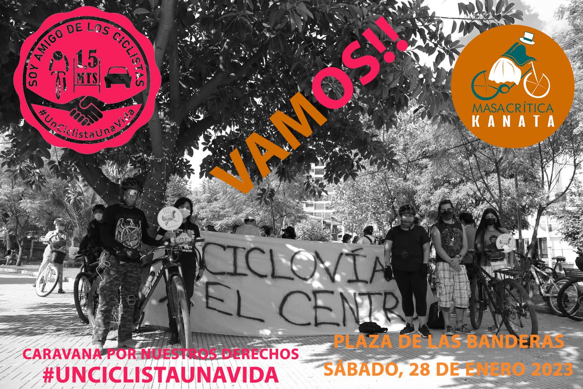 MasaKnata's tweet photo. NOS VEMOS ESTE SÁBADO 28 DE ENERO, PLAZA DE LAS BANDERAS

#UNCICLISTAUNAVIDA https://t.co/WF5OIEnMA8