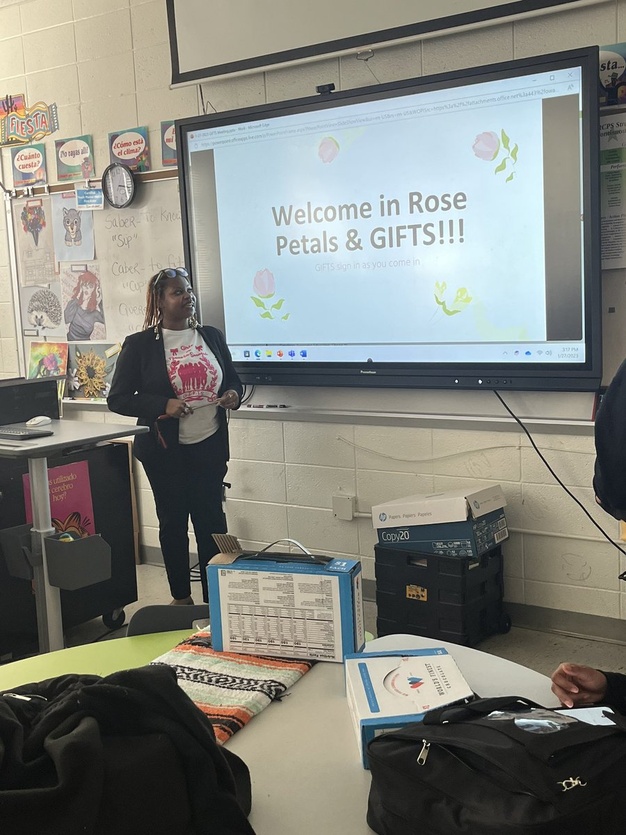 DawnGSmith1's tweet photo. Thank you to the @RCHSBulldogs G.I.F.T.S. for welcoming the Rose Petals as your “little sisters.” It truly takes a village and we are grateful for this mentoring partnership!  Great job to the leaders, mentors &amp; sponsors!   💙💛❤️🖤 @CJHicksElem @PrincipalCJHES https://t.co/4SBGGC3IBx