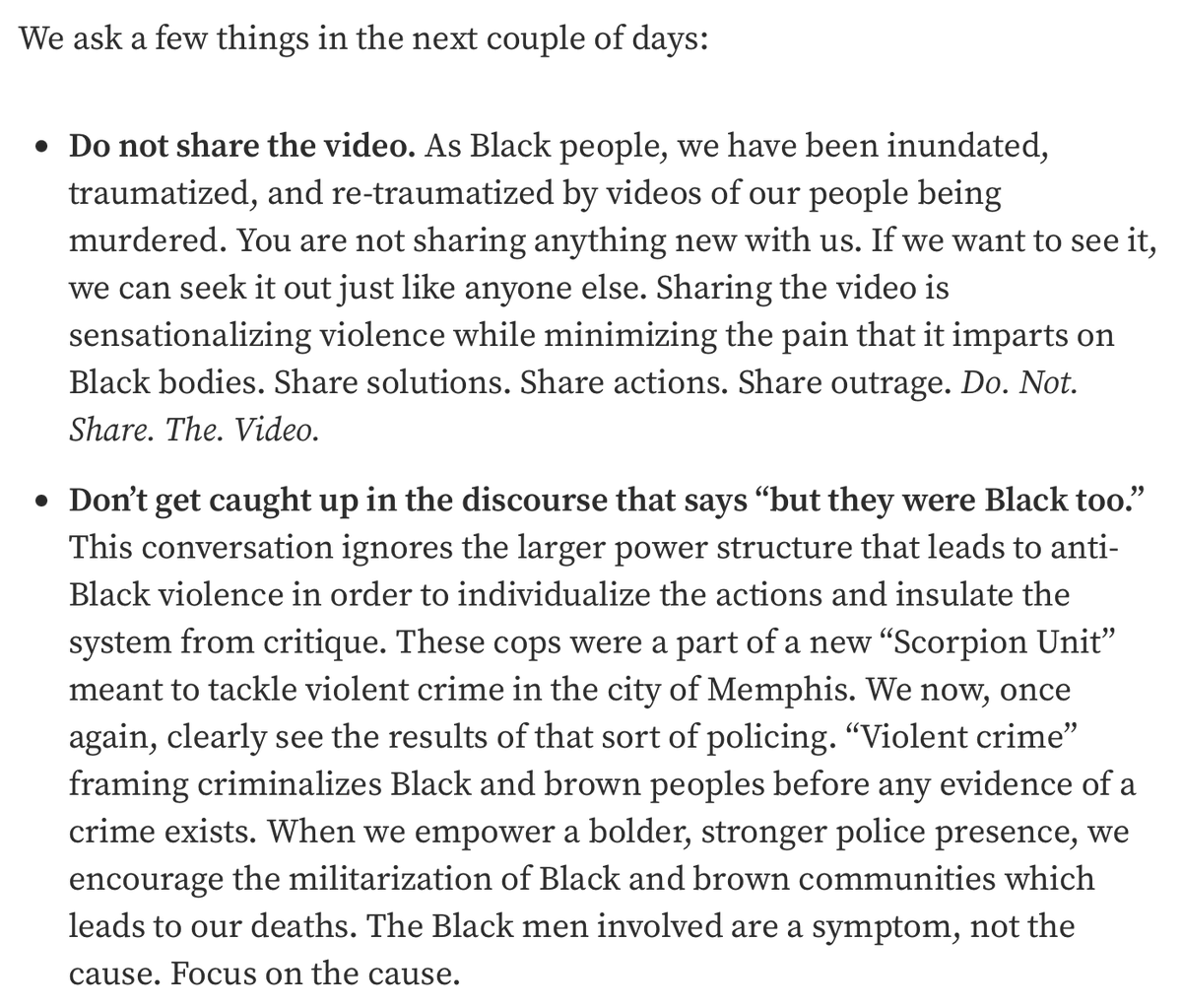 I found this from <a href="/LifeofaBlacktor/">Bear Bellinger</a> powerful and helpful in this moment, and maybe you will too. indivisibleteam.medium.com/tyre-nichols-c…