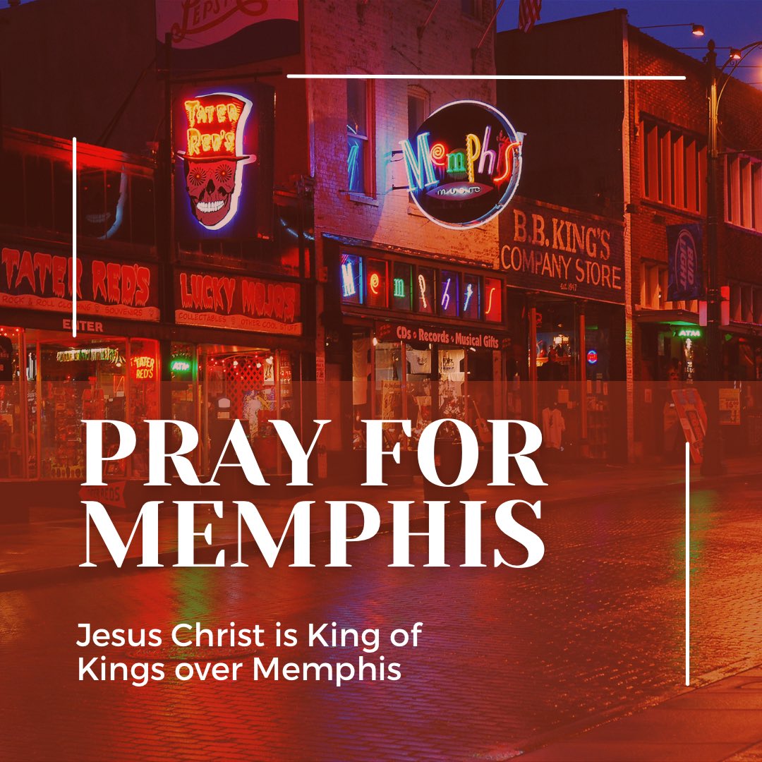 malachiobrien's tweet image. I asked a dear pastor friend in #Memphis on how to #PrayForMemphis #TyreeNichols 

Lots of hurting, wounded people. Pray for justice, righteousness and reconciliation. Pray &amp;amp; declare, “Jesus Christ is King of kings and Lord of lords over Memphis, Shelby County and the Mid-South.”