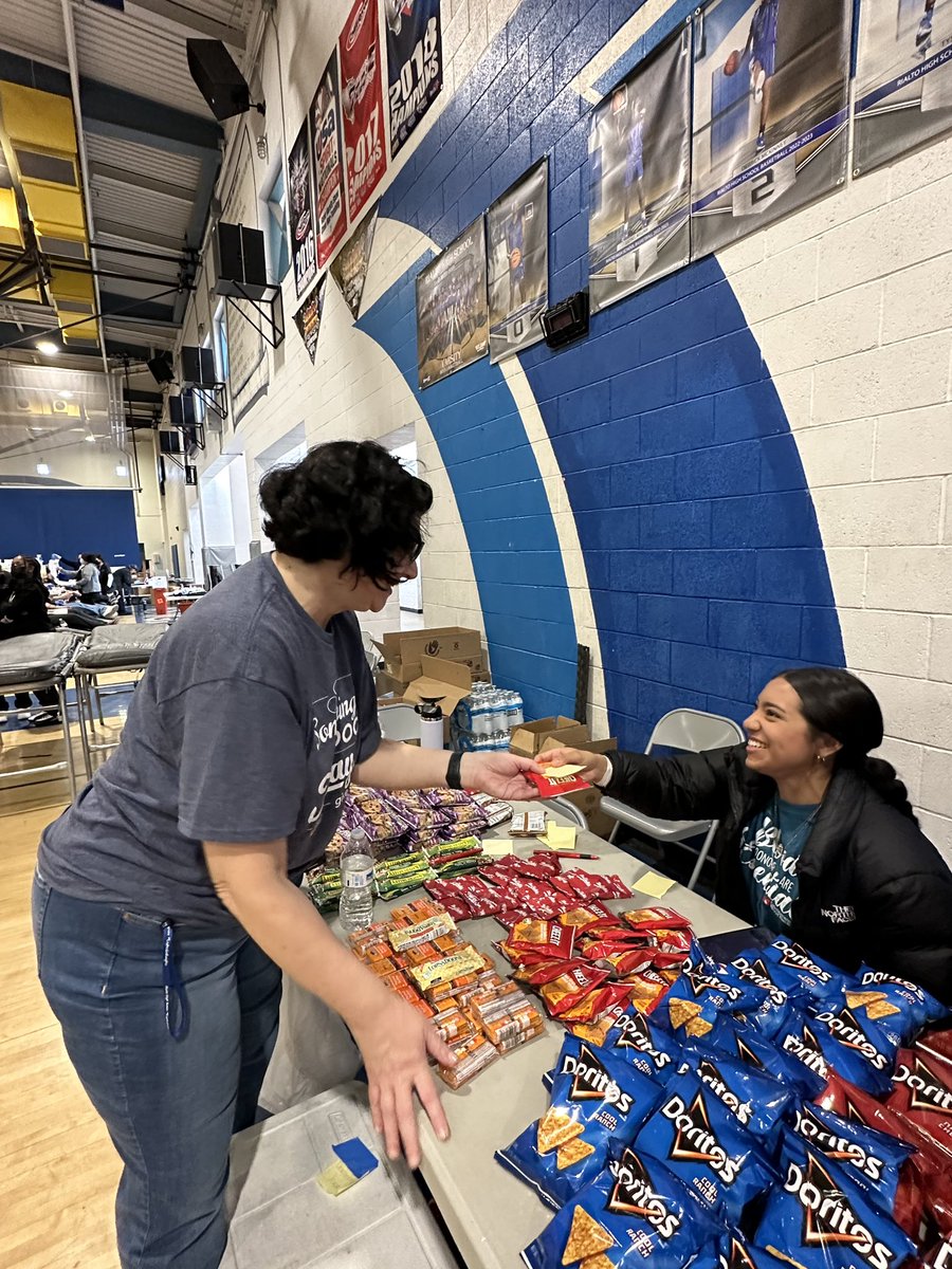Blue blood, our Knights doing their part! ⚔️💙

Rialto HS partnered with LifeStream for it’s winter blood drive. Local blood supplies are extremely low &amp; the Knights are making a difference! 

Student Member Steven Gaytan &amp; Board Member Evelyn Dominguez were on hand to support!