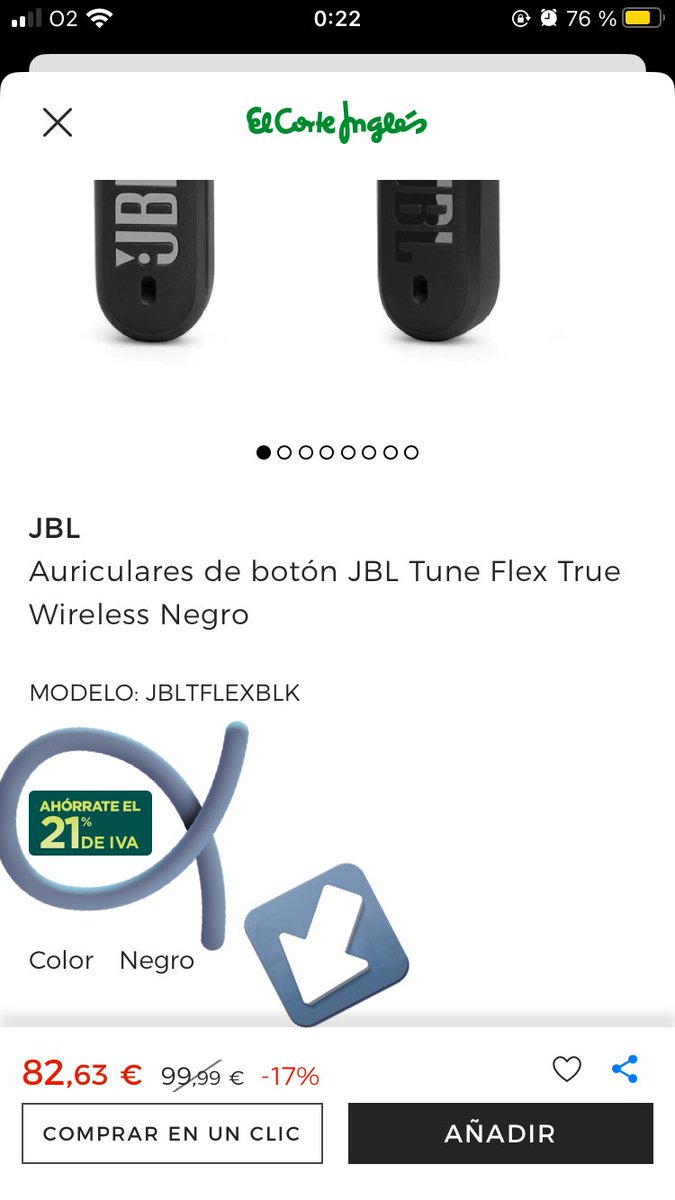 rahhver00's tweet photo. @elcorteingles No sabía que el IVA es un 17%..😅 https://t.co/pgxh7dUAw6