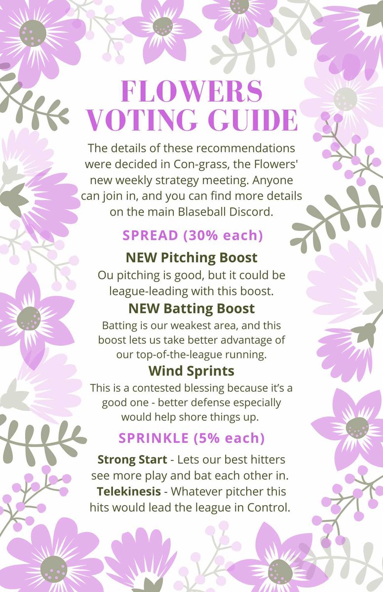 We're all very excited about the Postseason, but we're also excited about the Season 2 Voting Guide!