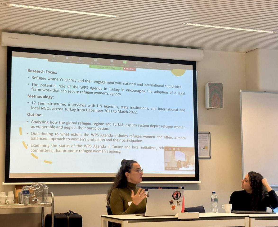 Day 2 remarks from the workshop “Localising the #WPSAgenda”: my presentation explored that although Turkey has not yet adopted a #NAP on the WPS, #refugeewomen’s grassroots efforts through refugee women’s committees can provide a roadmap for the institutional adoption of a NAP.