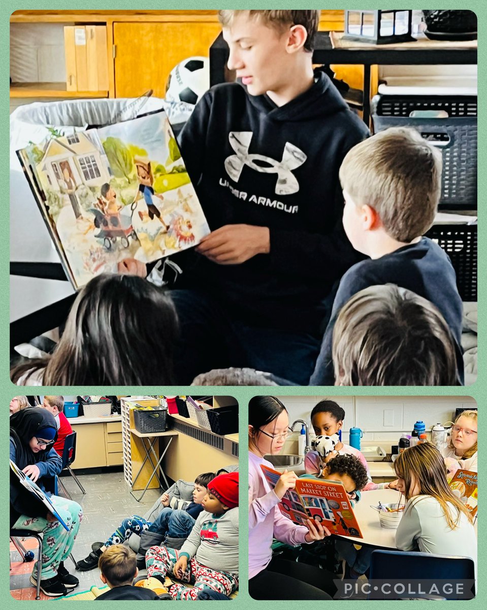 Grade 2/3 students were so happy to have some Grade 8 students read a book to them for Family Literacy Day today.📚 ⁦<a href="/lincoln_dsbn/">Lincoln Centennial</a>⁩ ⁦<a href="/dsbn/">District School Board of Niagara</a>⁩