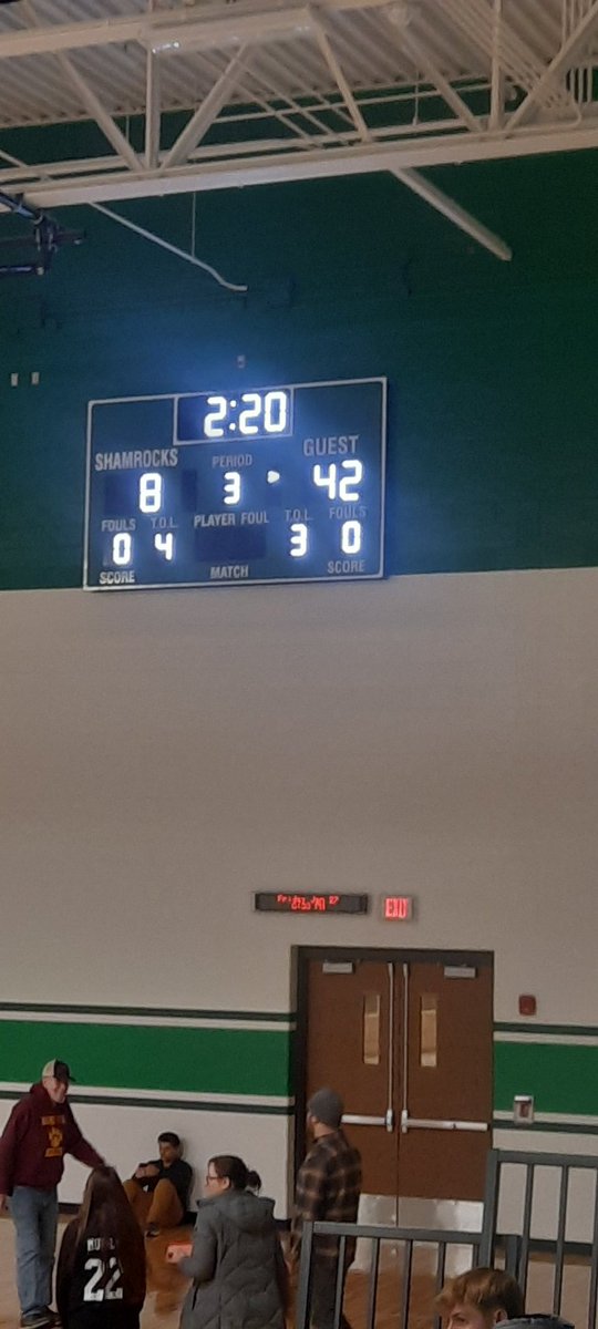 Girls varsity basketball at Berrien Springs
Bobcats with a one sided lead.